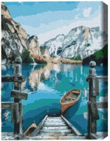 Картина по номерам Brushme Лодка возле озера (RBS29450FC)