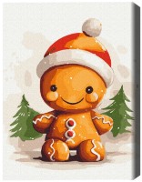 Картина по номерам Brushme Пряничный человечек (KBS0149FC)