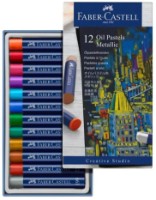 Cretă pentru desen Faber-Castell Oil Pastels Metallic 12pcs