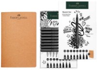 Скетчбук с ручками-лайнерами Faber-Castell Set Pitt Artist Pen + Sketchbook