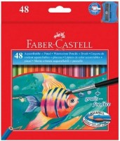 Creioane colorate Faber-Castell Watercolour Pencil 48pcs