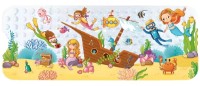 Covoraș de baie anti-alunecare 4Play Seabed 100x40cm