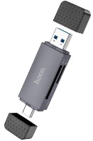 Картридер Hoco HB45 Spirit 2-in-1 Metal Gray