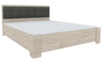 Кровать Yasen Бари 160x200 Гикори Рокфорд Светлый/Графит Серый