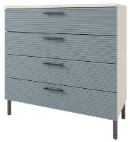 Comodă ML-Mobila Вельвет №11 1000 Craft Alb/Laguna Soft