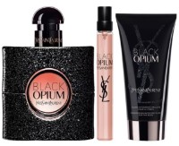 Парфюмерный набор для неё Yves Saint Laurent Black Opium EDP 50ml + EDP 10ml + Body Lotion 50ml