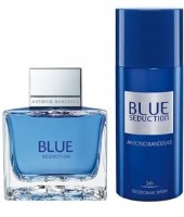 Парфюмерный набор для него Antonio Banderas Blue Seduction EDT 100ml + Deo 150ml