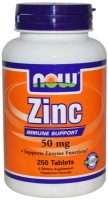 Витамины NOW Zinc 50mg 250tab