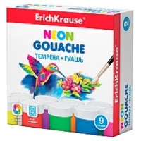 Vopsele de artă Erich Krause Neon (54596) 9pcs
