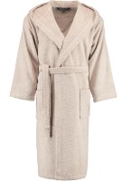Halat de baie Rhomtuft Baronesse Bademantel Stone XL