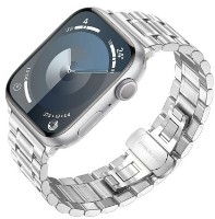 Ремешок Hoco iWatch WA32 38/40/41mm Grand Series Ffive-Bead Steel Strap Silver