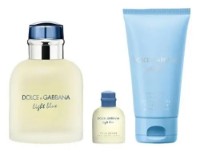 Парфюмерный набор для него Dolce & Gabbana Light Blue EDT 75ml + EDT 5ml + Shower Gel 50ml