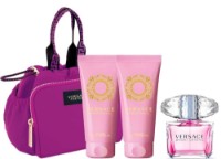 Парфюмерный набор для неё Versace Bright Crystal EDT 90ml + Shower Gel 100ml + Body Lotion 100ml + Bag