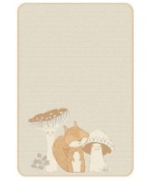 Одеяло для малышей IBENA Jacquard Decke Plize 100x150cm Grey/Orange