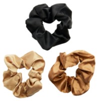 Резинка для волос Revolution Satin Wide Scrunchie Black/Blush/Nude 3pcs