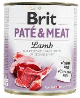 Влажный корм для собак Brit Pate & Meat Lamb 800g