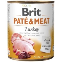 Влажный корм для собак Brit Pate & Meat Turkey 800g