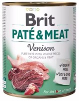 Влажный корм для собак Brit Pate & Meat Venison 800g