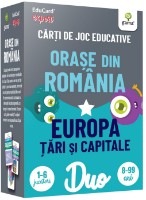 Joc educativ de masa Gama Carti de joc educative. Orase din Romania • Europa: Tari si capitale (5948492861547)