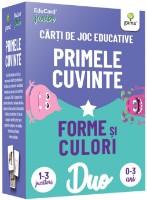 Joc educativ de masa Gama Carti de joc educative. Primele cuvinte • Forme si culori (5948492861448)