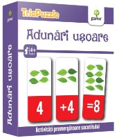 Joc educativ de masa Gama Triopuzzle. Adunari usoare (9786060560524)