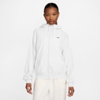 Jachetă de damă Nike Sportswear Classic Wovens Loose Uv Hooded Jacket White/Black, s.M