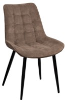 Scaun Deco Hans Velvet Brown/Black Legs BGF166-7