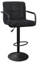 Барный стул Deco SB-042 Velvet Black/Black Leg