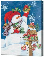 Картина по номерам Art Gallery Econom Большой снеговик EX7953