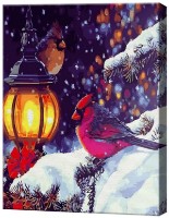 Картина по номерам Art Gallery Econom Кардинал у фонаря GX39232