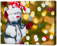Картина по номерам Art Gallery Econom Малыш снеговичок EX5971