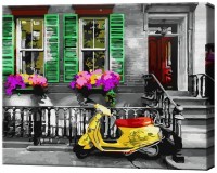 Картина по номерам Art Gallery Econom Скутер у дома GX40046