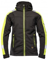 Jachetă pentru bărbați Seven Kings Rival Softshell Black/Yellow s.XL