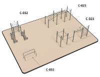 Aparat fitness complex PlayPark Workout K-13