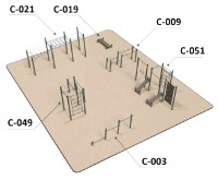 Уличный спортивный комплекс PlayPark Workout K-14