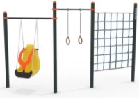 Уличный спортивный тренажер PlayPark Workout KIDS C-104