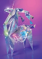 Набор для творчества 4M Holographic Light Up Origami Unicorn (00-04776)