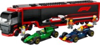 Конструктор Lego City: F1 Truck with RB20 & AMR24 F1 cars (60445)