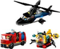 Конструктор Lego City: Helicopter, Fire Truck & Submarine Remix (60462)