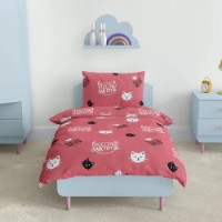 Lenjerie de pat pentru adolescenți Relaxe Home Soft Dreams Kitten Red 145x210 (020209)