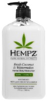 Loțiune de corp Hempz Fresh Coconut & Watermelon Herbal Body Moisturizer 500ml