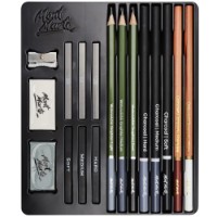 Creioane colorate Mont Marte Sketch & Draw 17pcs (MMGS0033)