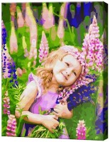 Картина по номерам Art Gallery Premium Девочка в поле цветов GX28748