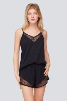 Pijama Ajoure T23548/2 Dots/Black, s.XL