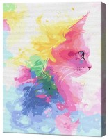 Картина по номерам Art Gallery Premium Дымчатый кот EX8610
