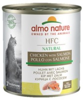 Hrană umedă pentru pisici Almo Nature Natural Chicken & Salmon 280g
