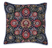 Подушка декоративная Pip Studio Ricamo Square Cushion Dark Blue (279106)