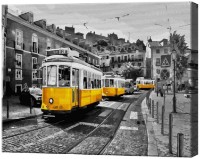 Tablou pe numere Art Gallery Premium Tramvaie galbene GX32130