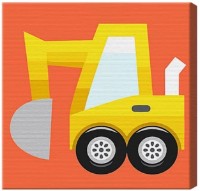 Картина по номерам Art Gallery Premium Желтый экскаватор BX2552