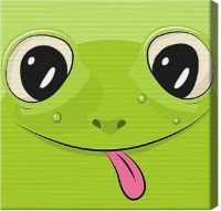 Картина по номерам Art Gallery Premium Зеленая лягушка BX2219